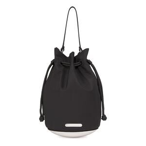 Alexander Wang Sleek Black Dome Mini Nylon Bucket Bag